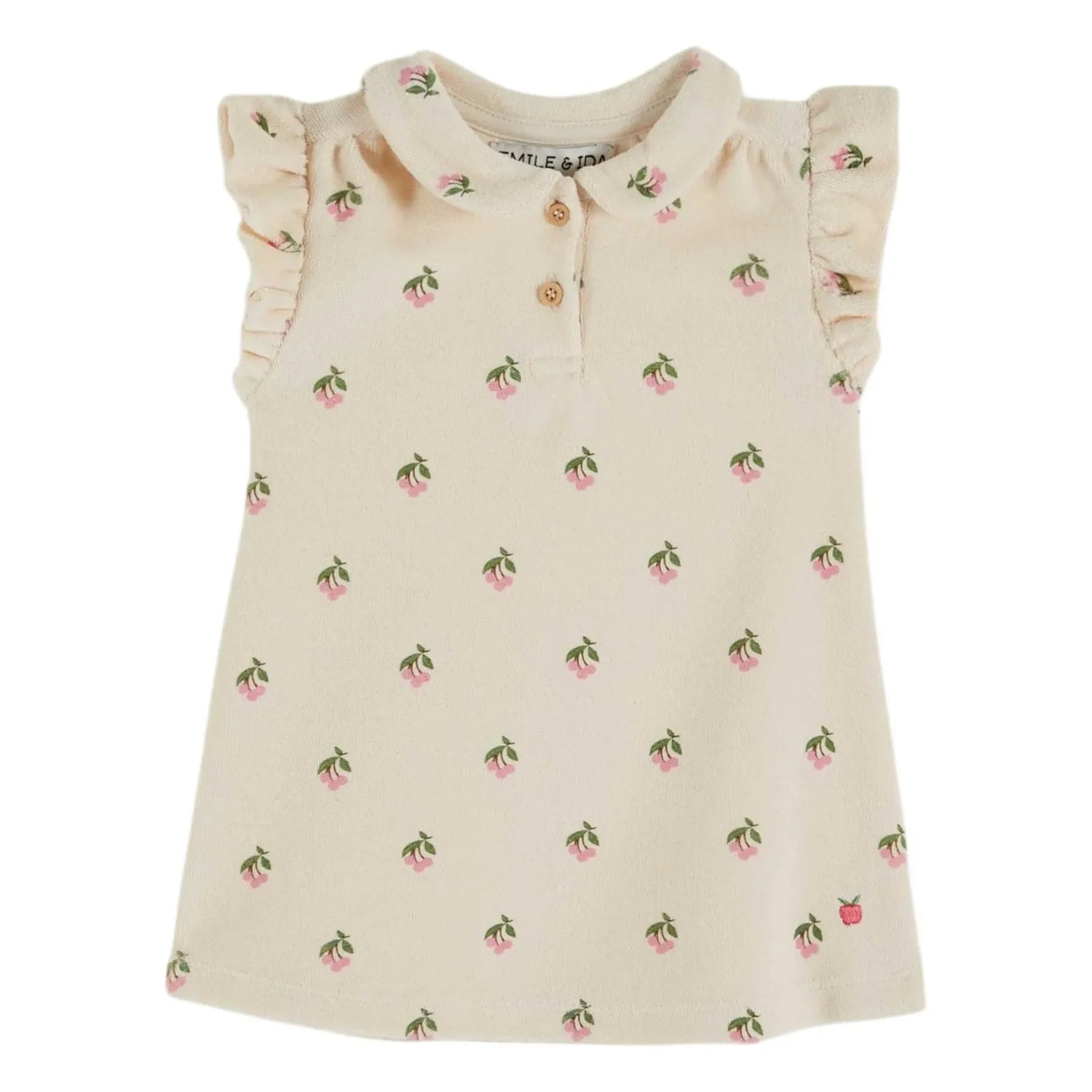 Emile et Ida – Schwammkleid aus Bio-Baumwolle | Creme