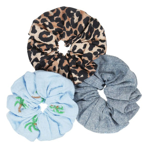 Tumble N'Dry - 3’lü Leopar Toka Seti | Mavi