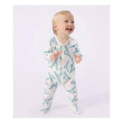 Petit Bateau - Dors Bien Eiffel Kulesi pijamaları | Beyaz