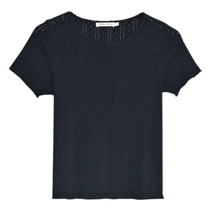 the new society - Romero Cotton T-Shirt | Black