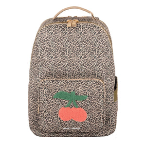 Jeune Premier - Bobbie Leopard Cherry Sırt Çantası | Bej
