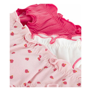 Petit Bateau - Apple Organic Cotton 3-Pack Bloomer Underwear Set | Pink