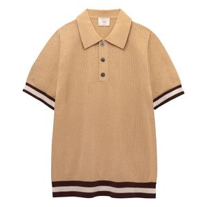 Ché Studios – Quinn Baumwoll-Polo-Shirt | Camel