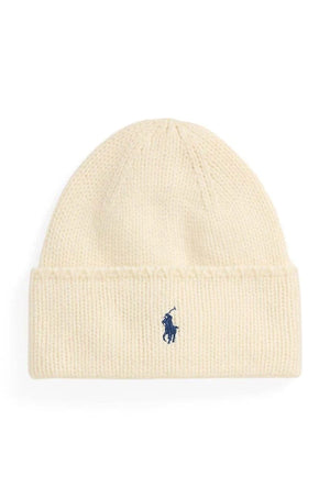 Polo Ralph Lauren kadın merinos yünlü beanie şapka