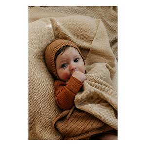 Hvid - Dora Merino Wolldecke | Beige