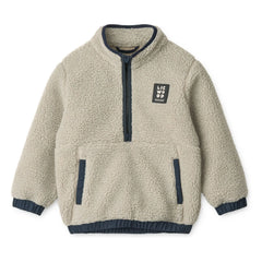Liewood - Balou Geri Dönüştürülmüş Elyaf Sherpa Sweatshirt | Açık gri