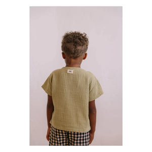 Studio Bohème - Orso Organic Cotton Jersey T-Shirt | Light Khaki