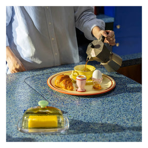 &Klevering - Butterdose Canteen aus Glas | Gelb
