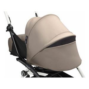 Stokke® - YOYO³ 0+ yenidoğan bebek arabası Beyaz çerçeve | Taupe kahverengi