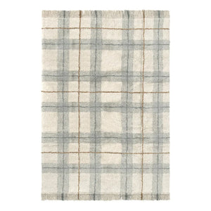 Lorena Canals - Tartan carpet | Ice Blue