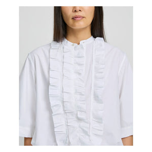 Laurence Bras – Bluse Magrita Kurze Baumwolle | Weiß