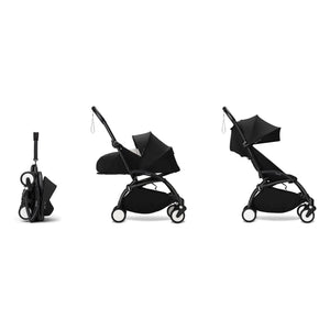 Stokke® - YOYO³ tam bebek arabası 0+ ve 6+ Siyah çerçeve | Siyah