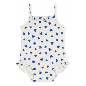 Petit Bateau - Cœurs Mayo | Beyaz