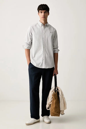 Scotch & Soda erkek pantolon, keten ilaveli
