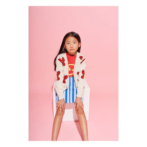 Wynken - Organic cotton butterfly cardigan | Ecru