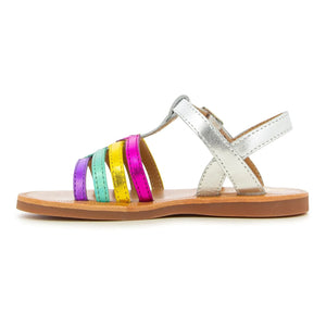 Pom d'Api - Plagette New Salome sandaletler | Gümüş Gri S019