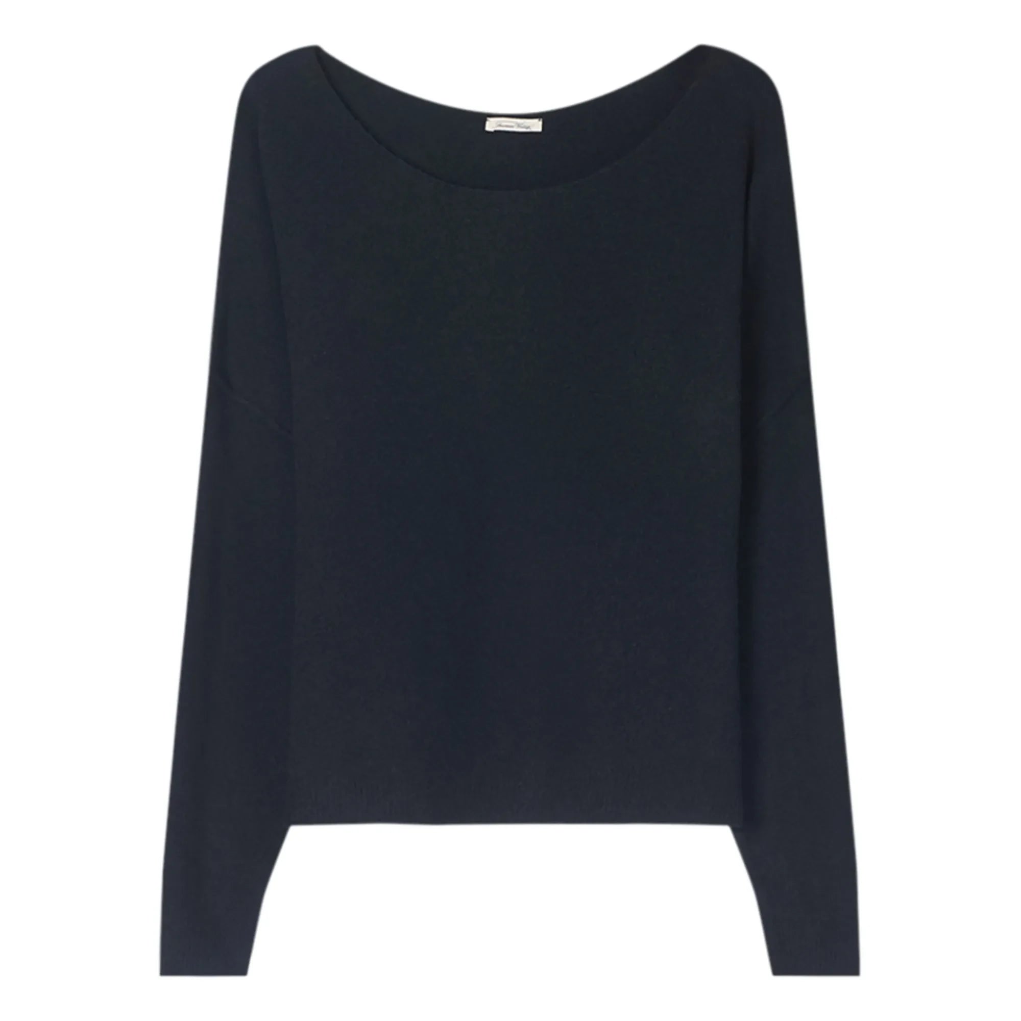 American Vintage - Damsville Pullover aus Wolle mit U-Boot-Ausschnitt | Schwarz