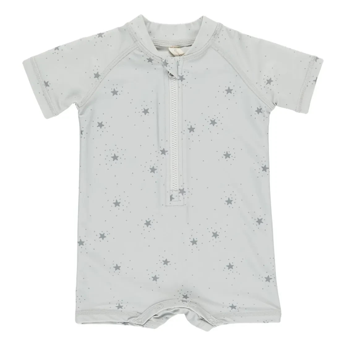 Quincy Mae - Stars Rashguard Swimsuit | Gray Blue