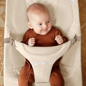 Ergobaby Evolve Baby Bouncer - Cream-Baby Bouncers-With Toy Bar- | Natural Baby Shower