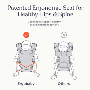 Ergobaby Omni Classic Cool Air Mesh Carrier - Onyx Black-Baby Carriers-Black- | Natural Baby Shower