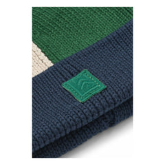 Liewood - Ezra Colorblock organik pamuk şapka | Lacivert