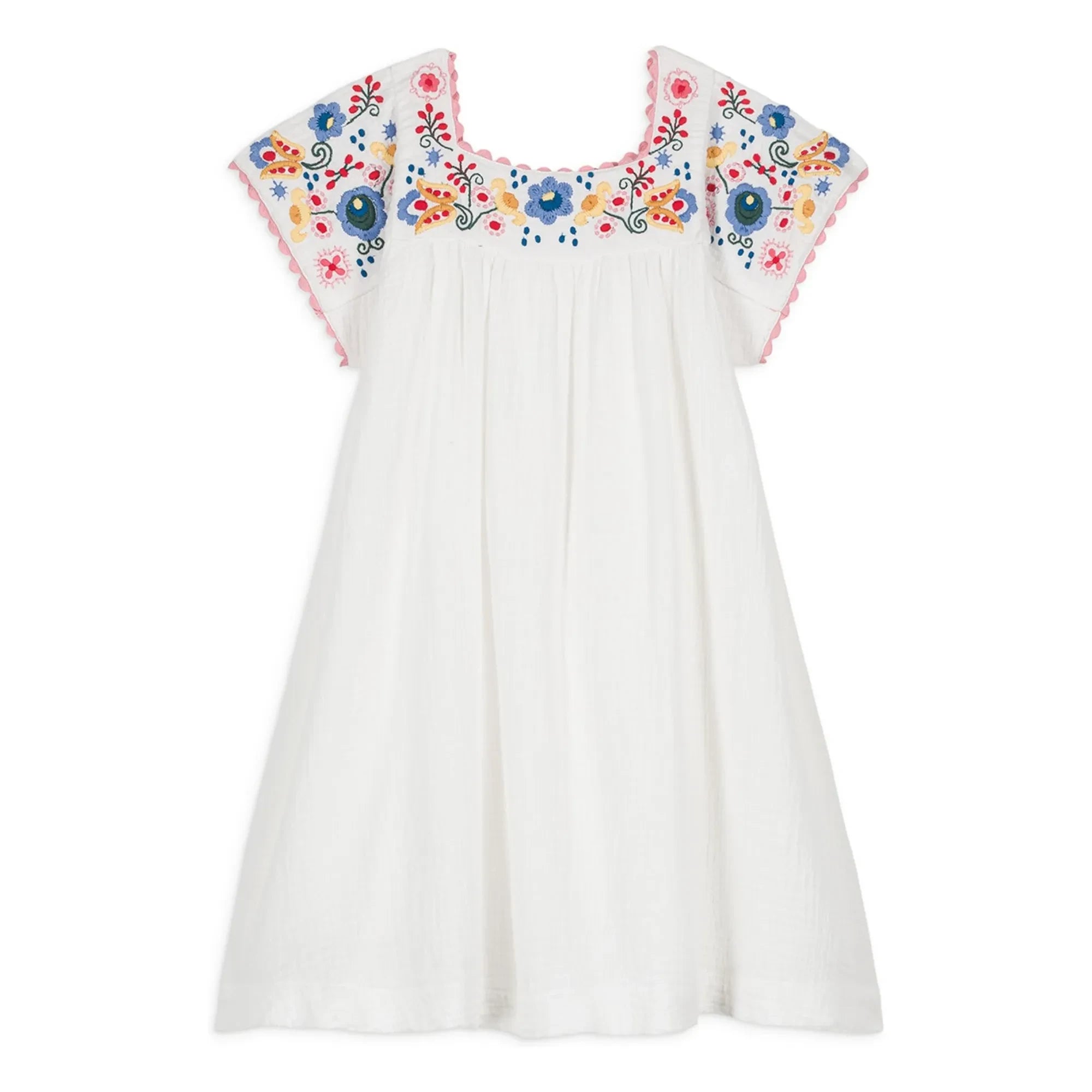 Louise Misha - Daya Kleid aus Bio-Baumwolle | Weiß