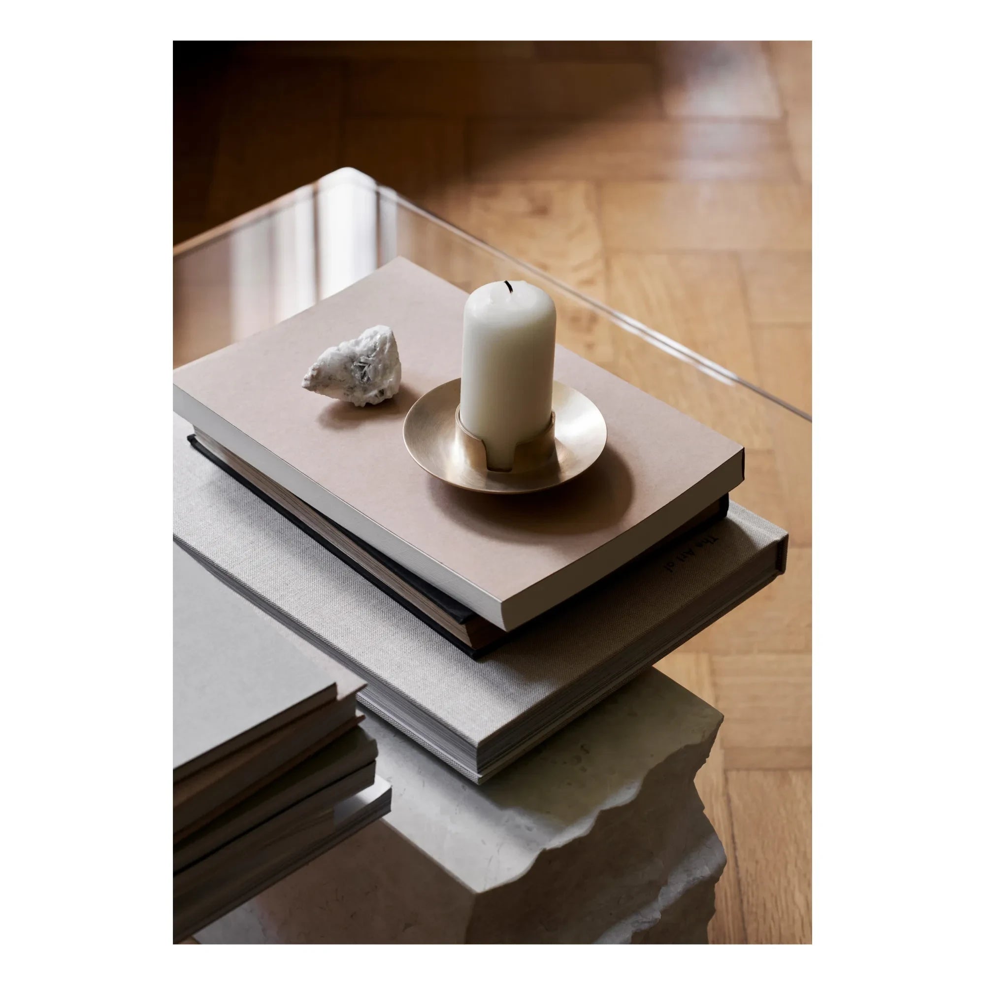 Ferm Living - Brass Block Candle Holder | Gold