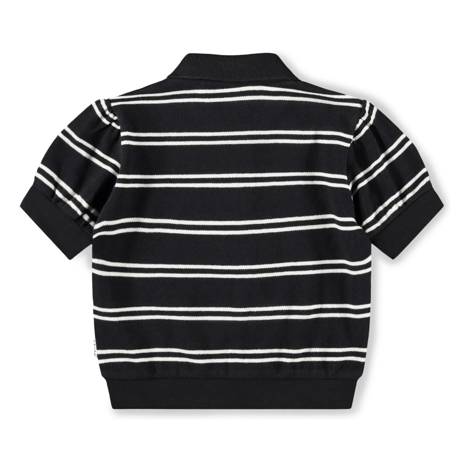 Molo - Raki Striped Organic Cotton Polo Shirt | Black