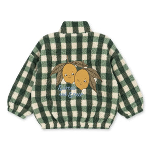 Konges Sløjd - Recycled Fiber Sherpa Jody Checkered Jacket | Green