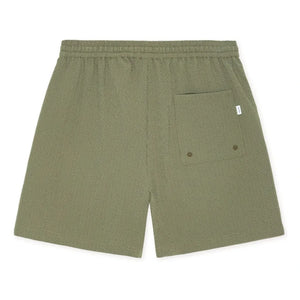Les Deux - Stan Seersucker Badeshorts | Khaki
