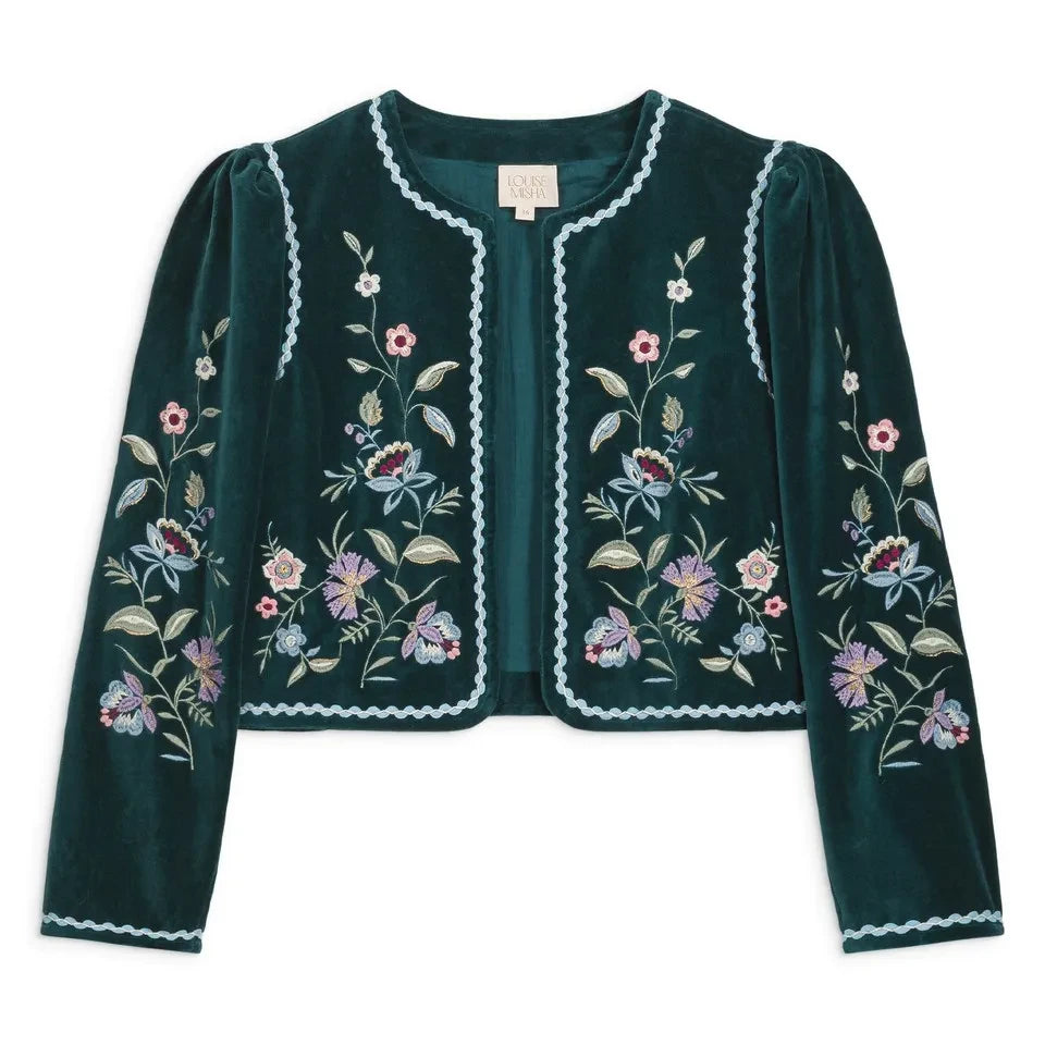 Louise Misha - Dora Pamuk Ceket | Orman Yeşili