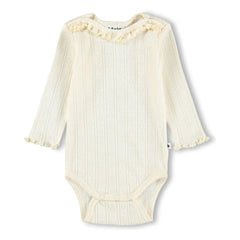 Molo - Foss Body Hearts Bio-Baumwolle | Elfenbein