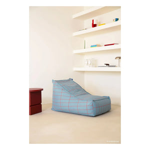 Nobodinoz - Vibes langer Pouf | Blau