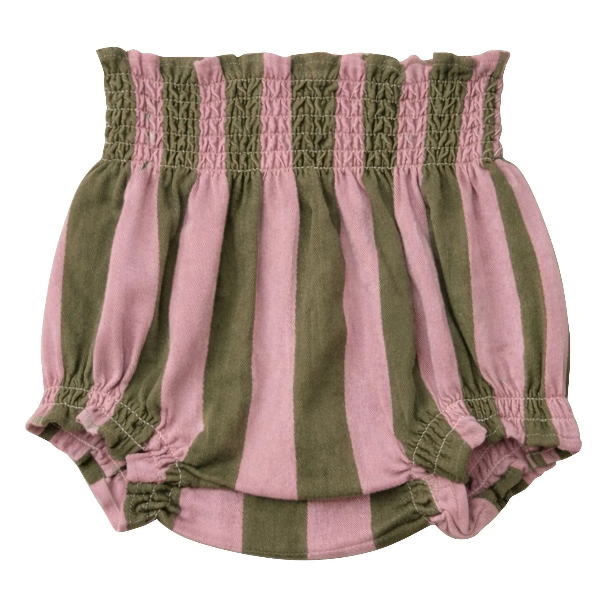 Lililotte - Bloomer César Çizgili Organik Pamuklu Twill | Zeytin