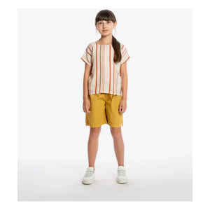 Matona - Easy Striped Linen T-Shirt | Off White