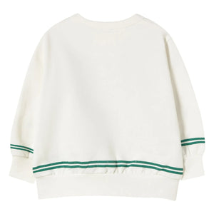 Tinycottons – Sweatshirt aus Bio-Baumwolle mit Blumenmuster | Weiß