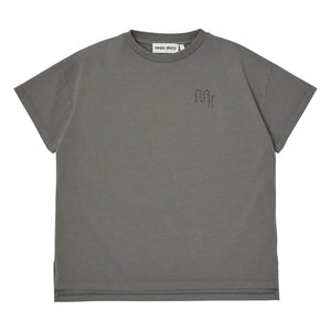 Main Story – Übergroßes T-Shirt aus Bio-Baumwolle | Dunkelgrau