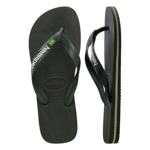Havaianas - Brasil Logo parmak arası terlik | Zeytin yeşili