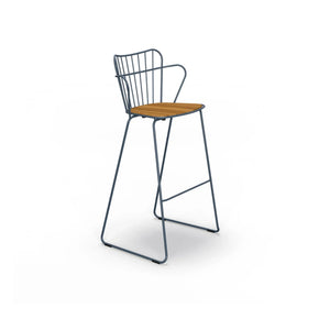 Houe - Paon Outdoor Bar Stool | Blue
