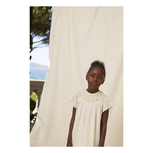 Bebe Organic - Luna Blumenkleid mit Rüschen | Ecru