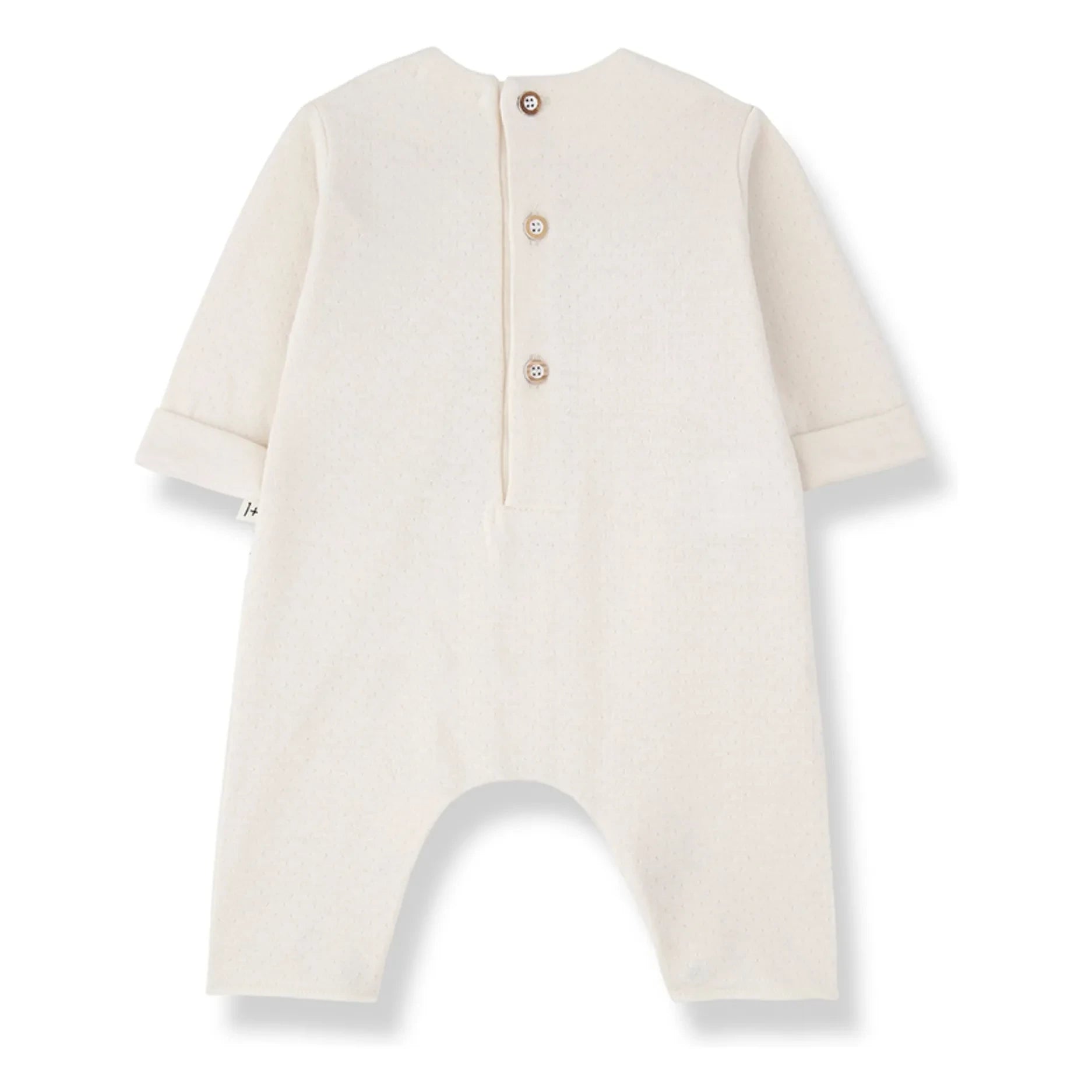 1+ in the family - Pointelle Margot romper | Ivory