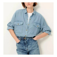 Sessùn - Botania Chambray Gömlek | Mavi
