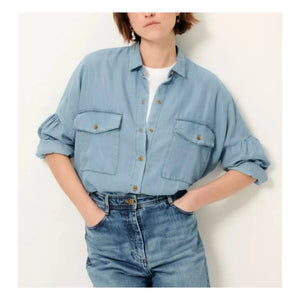 Sessùn - Botania Chambray Gömlek | Mavi
