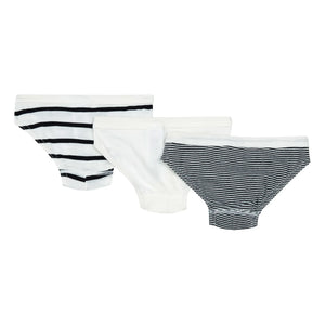 Petit Bateau - Gestreifte Slips aus Bio-Baumwolle im 3er-Pack | Blau