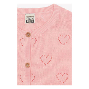 Bonton - Lilou Kalpler hırka | Pembe