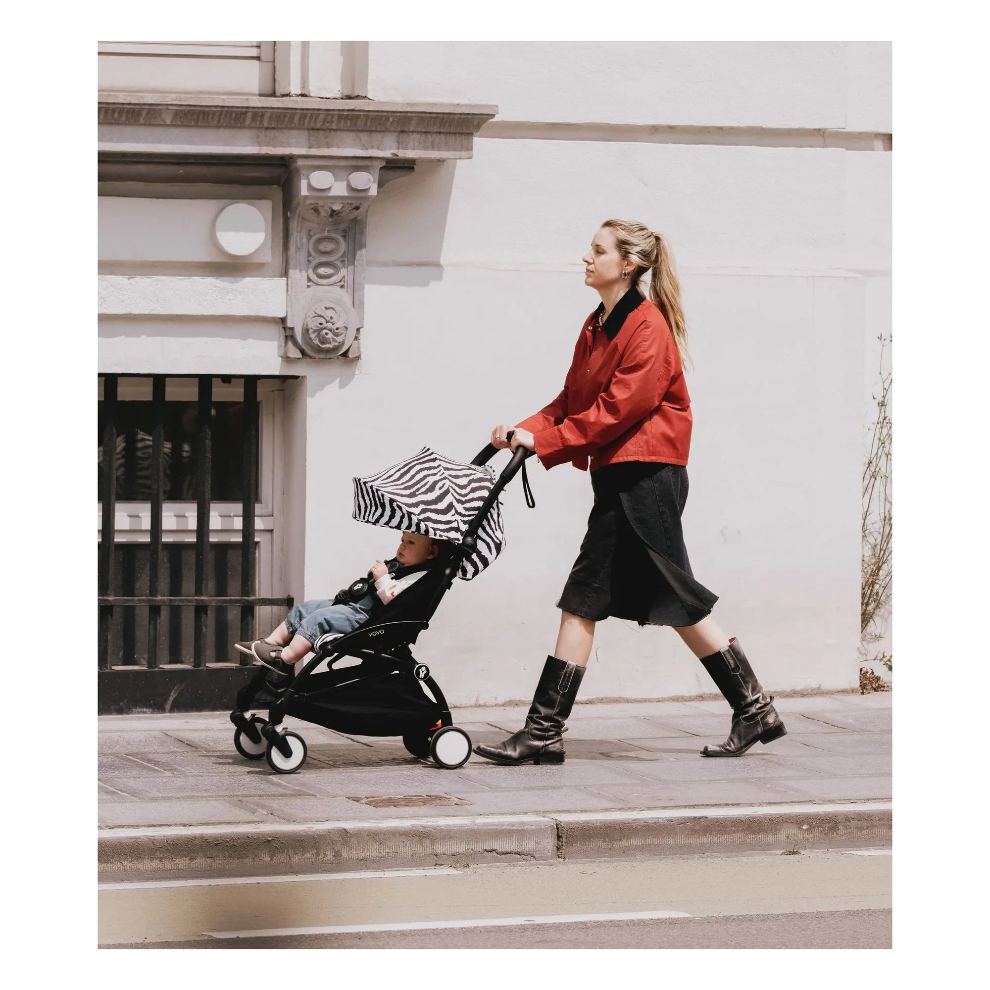 Stokke® - YOYO³ 6+ Bebek Arabası Beyaz çerçeve | Zebra