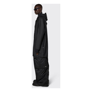Rains - Unisex Uzun Su Geçirmez Waxcoat | Siyah