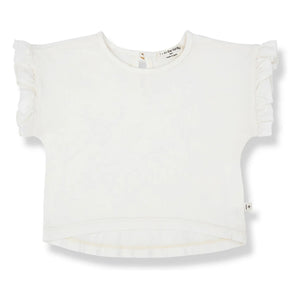 1+ in the family - Volants Campanet T-Shirt | Weiß