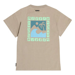 Tumble N'Dry - Solomon Islands Oversize T-shirt Recycled cotton | Sand coffee