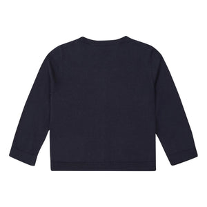 Bonpoint – Marineblaue Strickjacke